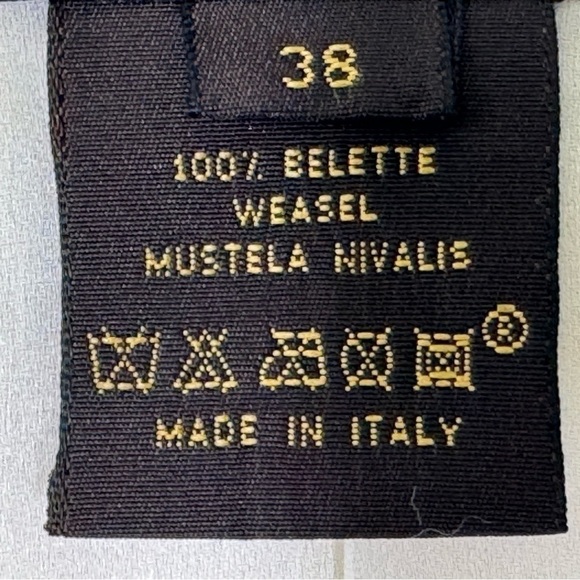 Louis Vuitton 100% Weasel Fur Cropped Jacket – Ivory – FR 38 (US 6) - Picture 7 of 16